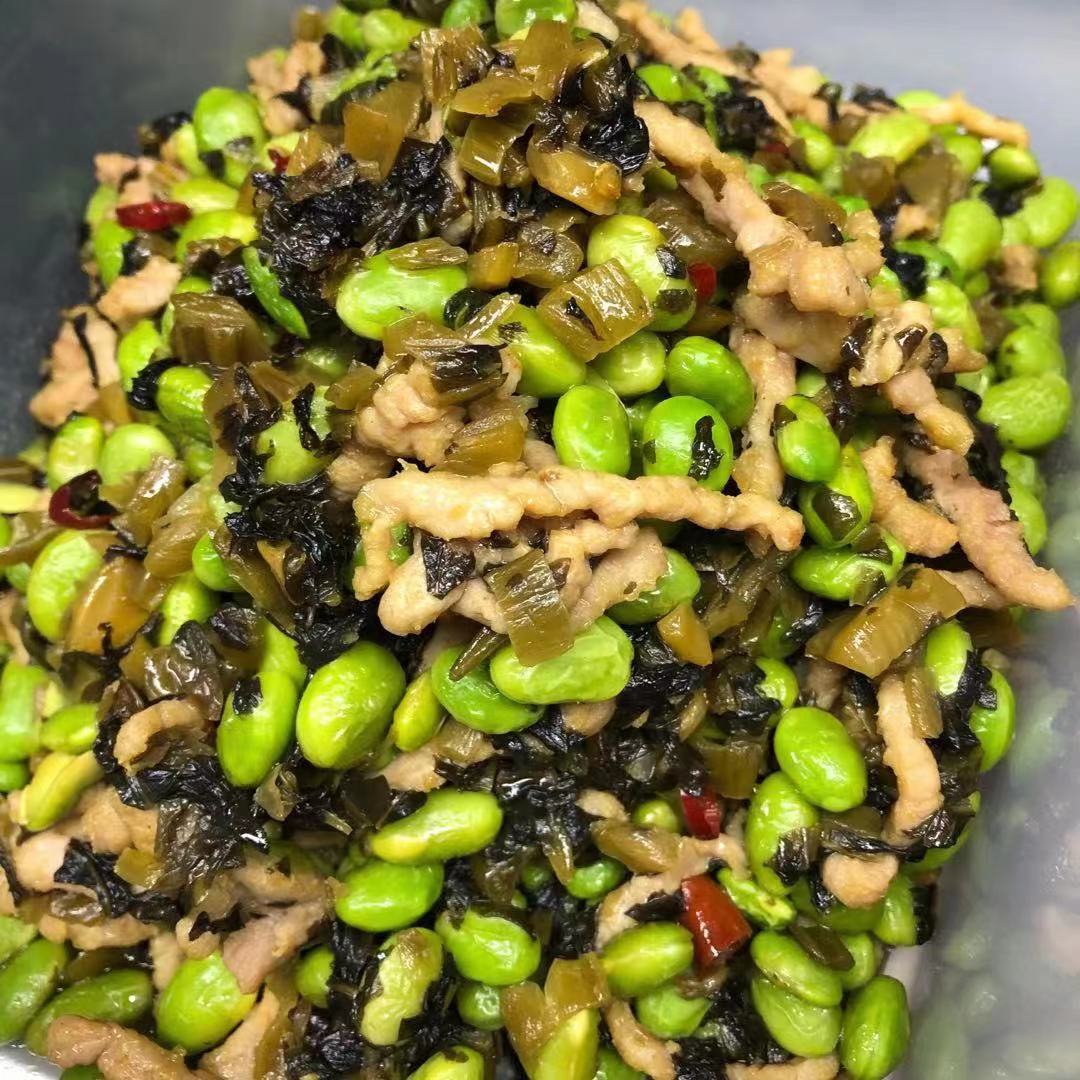 高キャベツの細切り枝豆